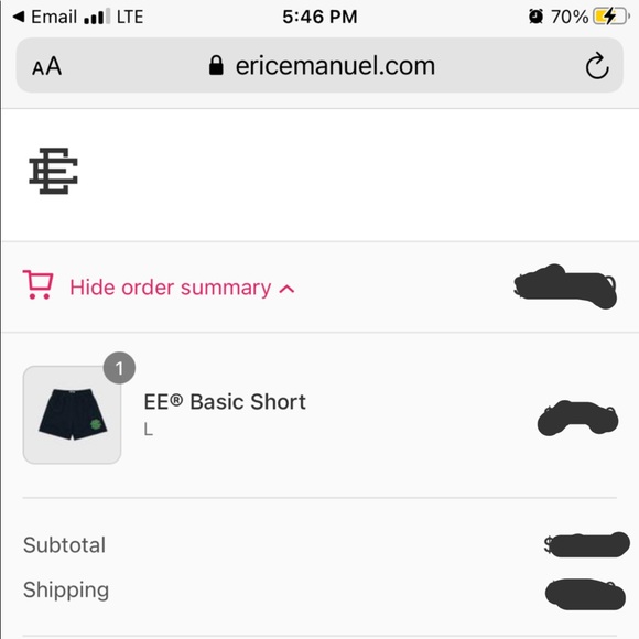 Eric Emanuel EE Basic Shorts Outer Space Green Large - Picture 7 of 7